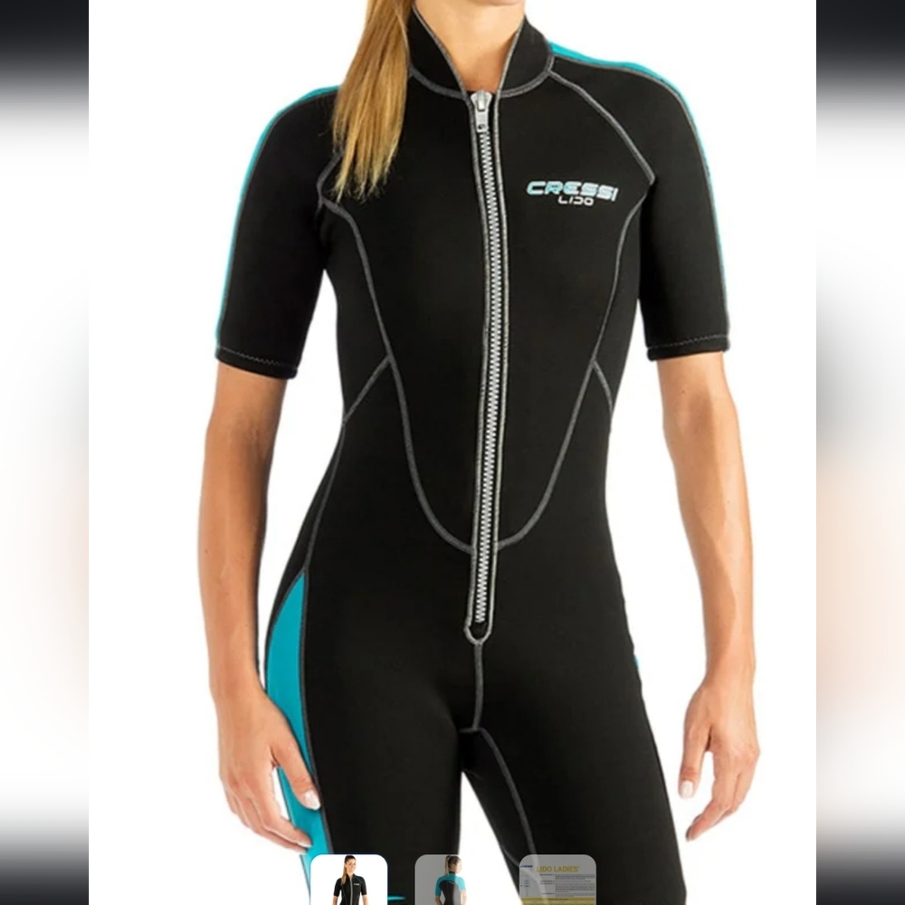 CressiWomen's 2mm Lido Short Sleeve Springsuit Wetsuit